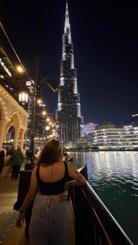 Burj Khalifa at night